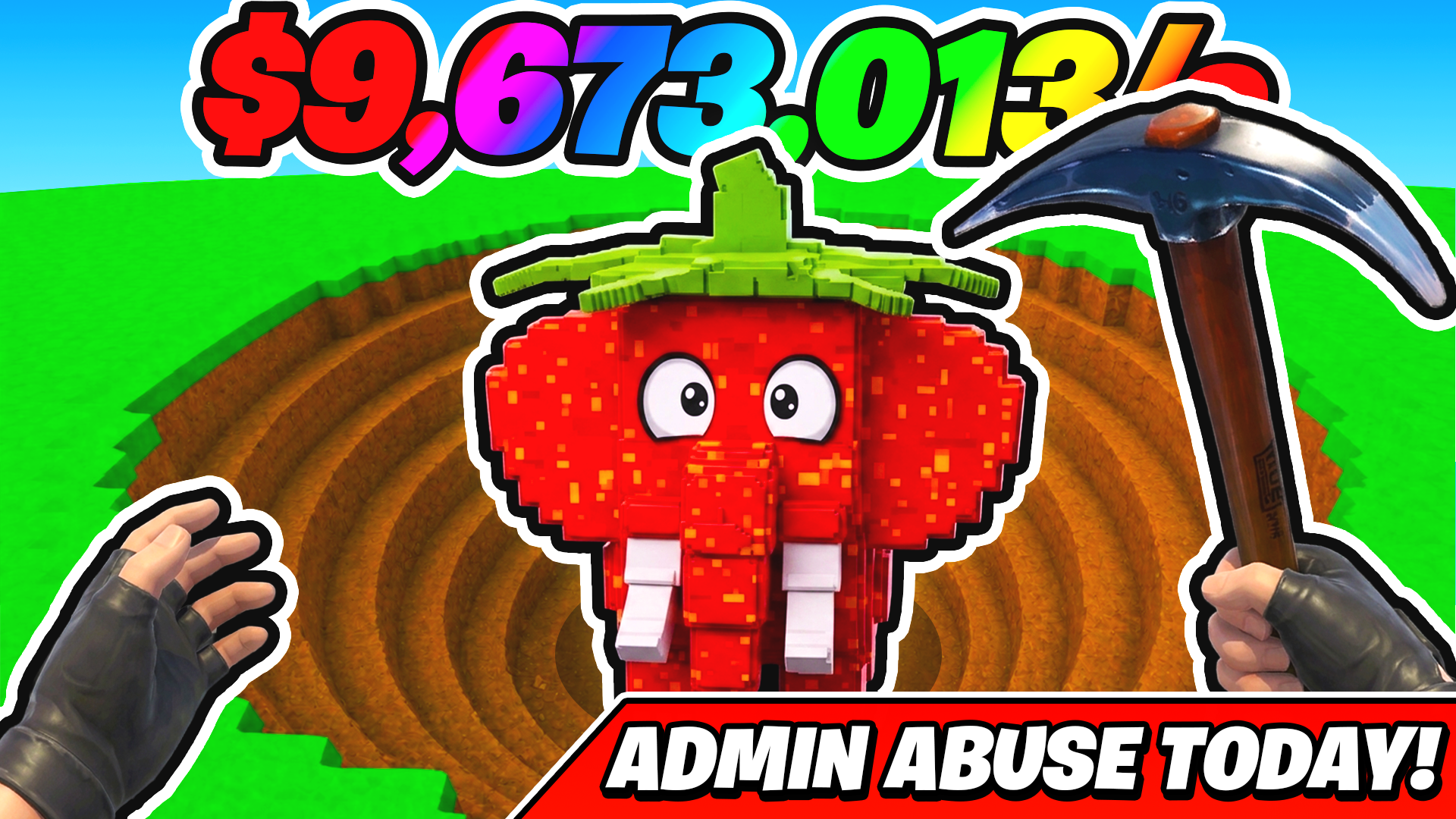 Dig for Brainrots – Admin Abuse Event (Strawberry Elephant)